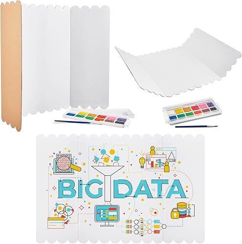 Miniatura 5 de Jutieuo 8 tableros de póster triple con cintas de doble cara, tableros de presentación corrugados de 16 x 24 pulgadas, tableros de exhibición