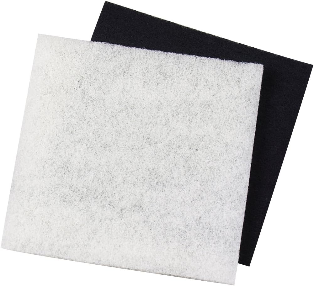 Pondmaster Danner 12202 Carbon and Coarse Pad Replacement Filter, Black, 12"x 12"