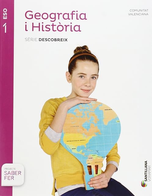 Portada de Geografia e Historia 1º Secundaria Valencia Ed 2015