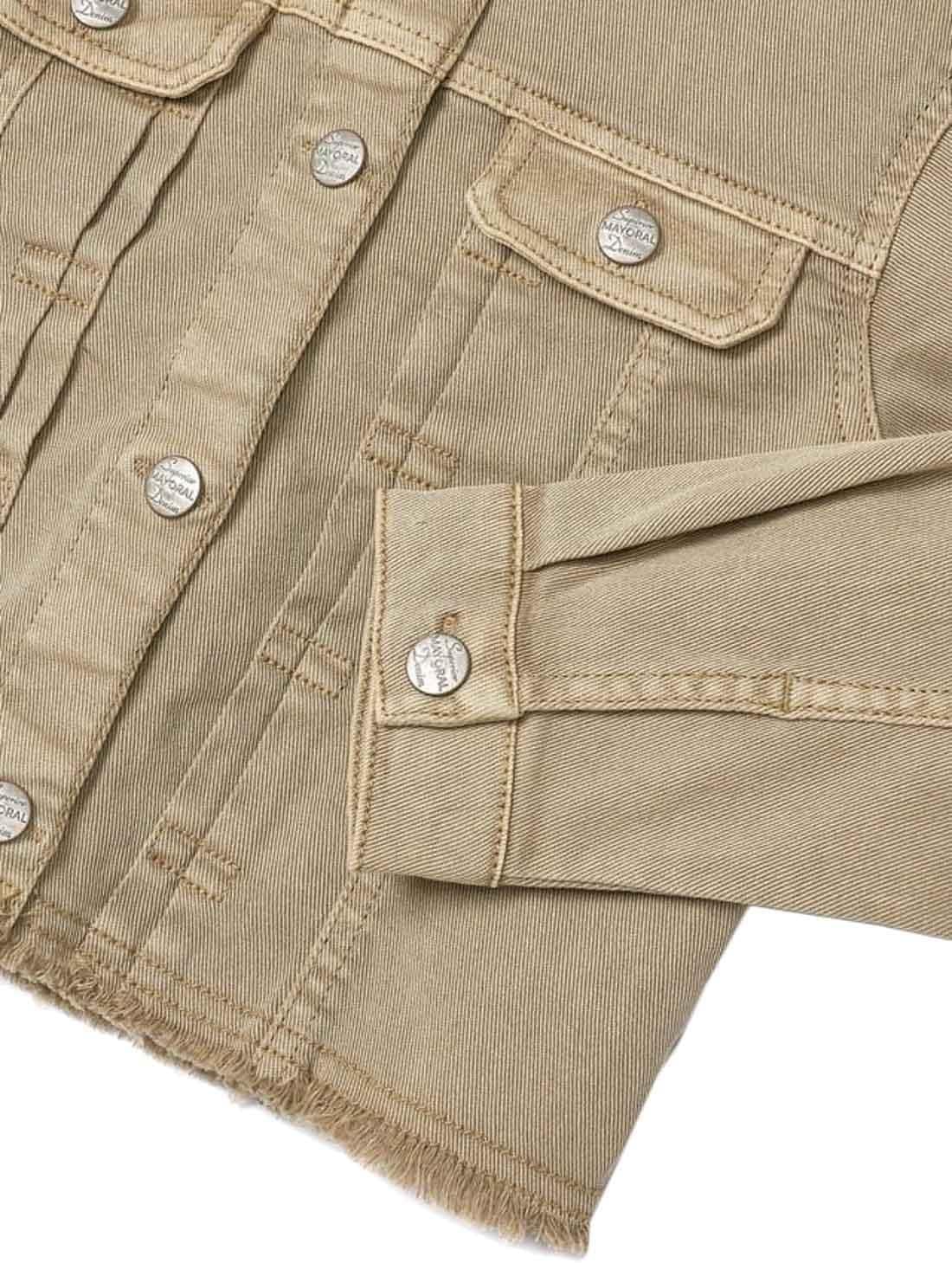 Mayoral Twill jacket for Girls Ocher