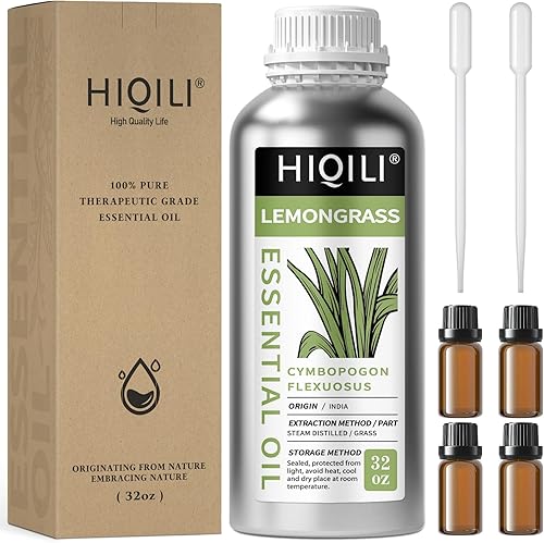 Miniatura 229 de HIQILI Aceite esencial de albahaca de 1 fl oz, 100% puro sin diluir para la piel, difusor, 1.0 fl oz