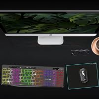 AD ADVANCE R Type Vezeték Nélküli Billentyűzet - Csendes, Tölthető, RGB Háttérvilágítás, Francia Kiosztás, Windows/Mac Kompatibilis 8