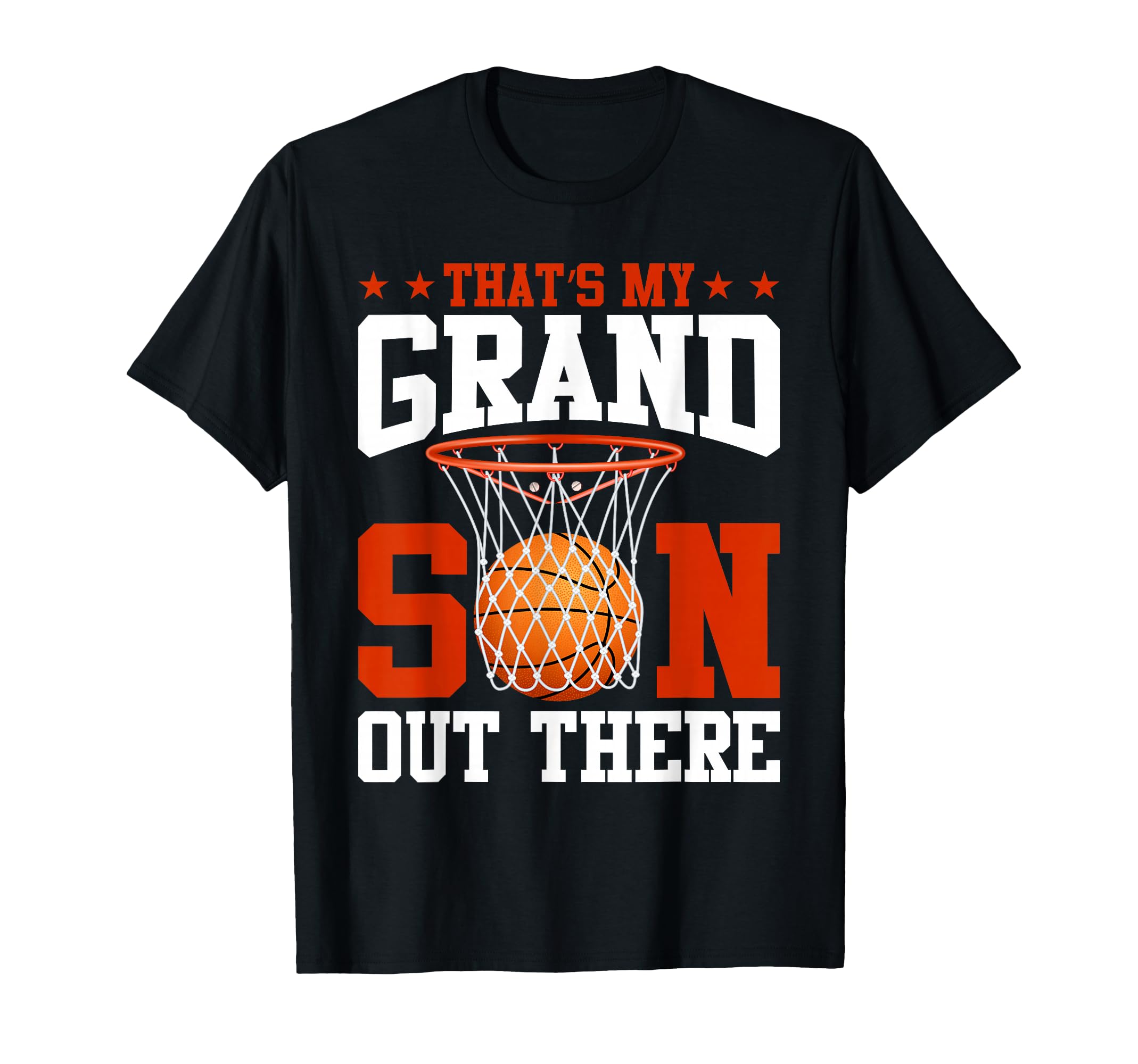 That's My Grandson Out There Basketball Grandma Grandpa T-Shirt