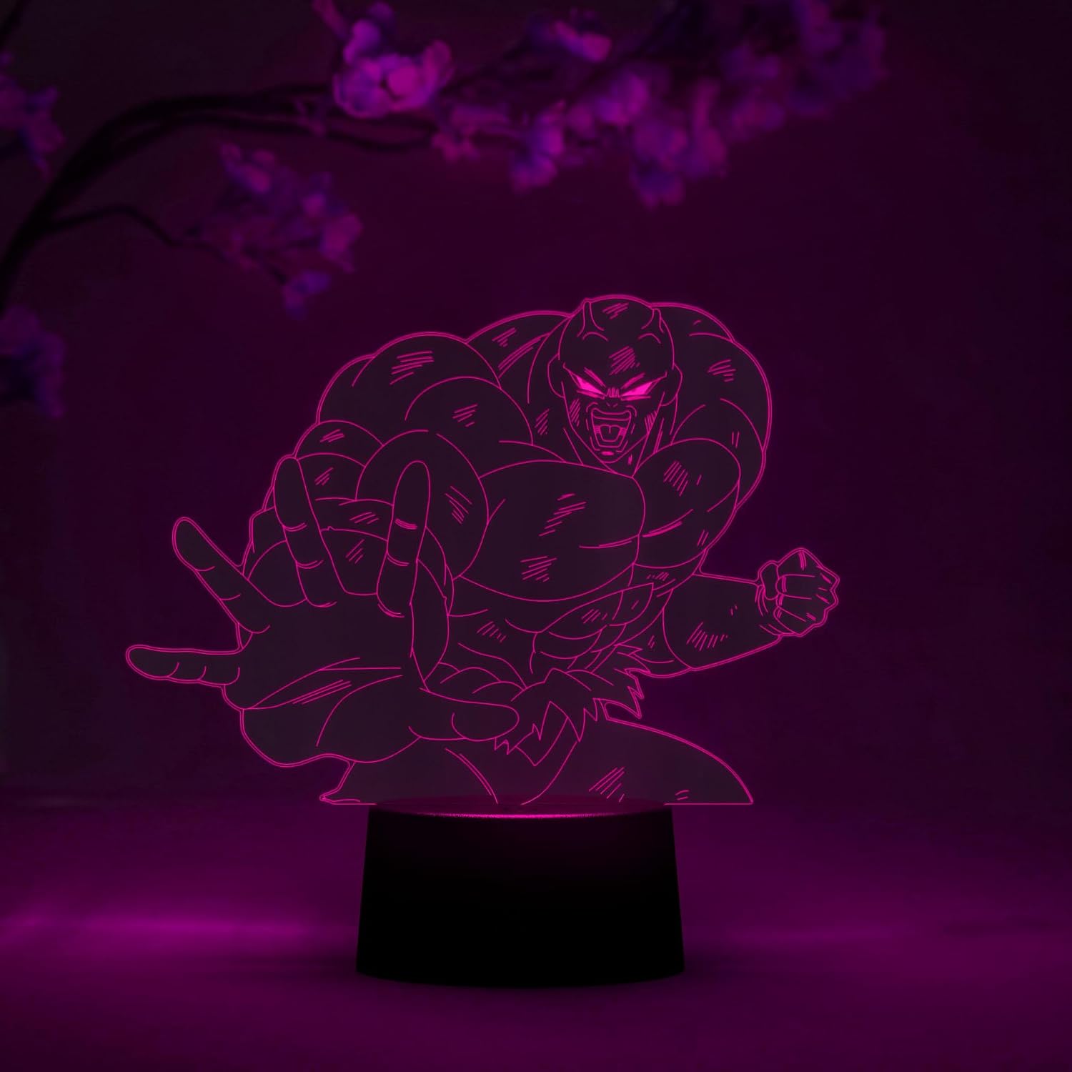 Otaku Lamps Jiren Dragon Ball Super – Anime Lamp Figure Night Light, 16 Color RGB LED – Remote, 3D Anime Room Décor Gift for Otaku