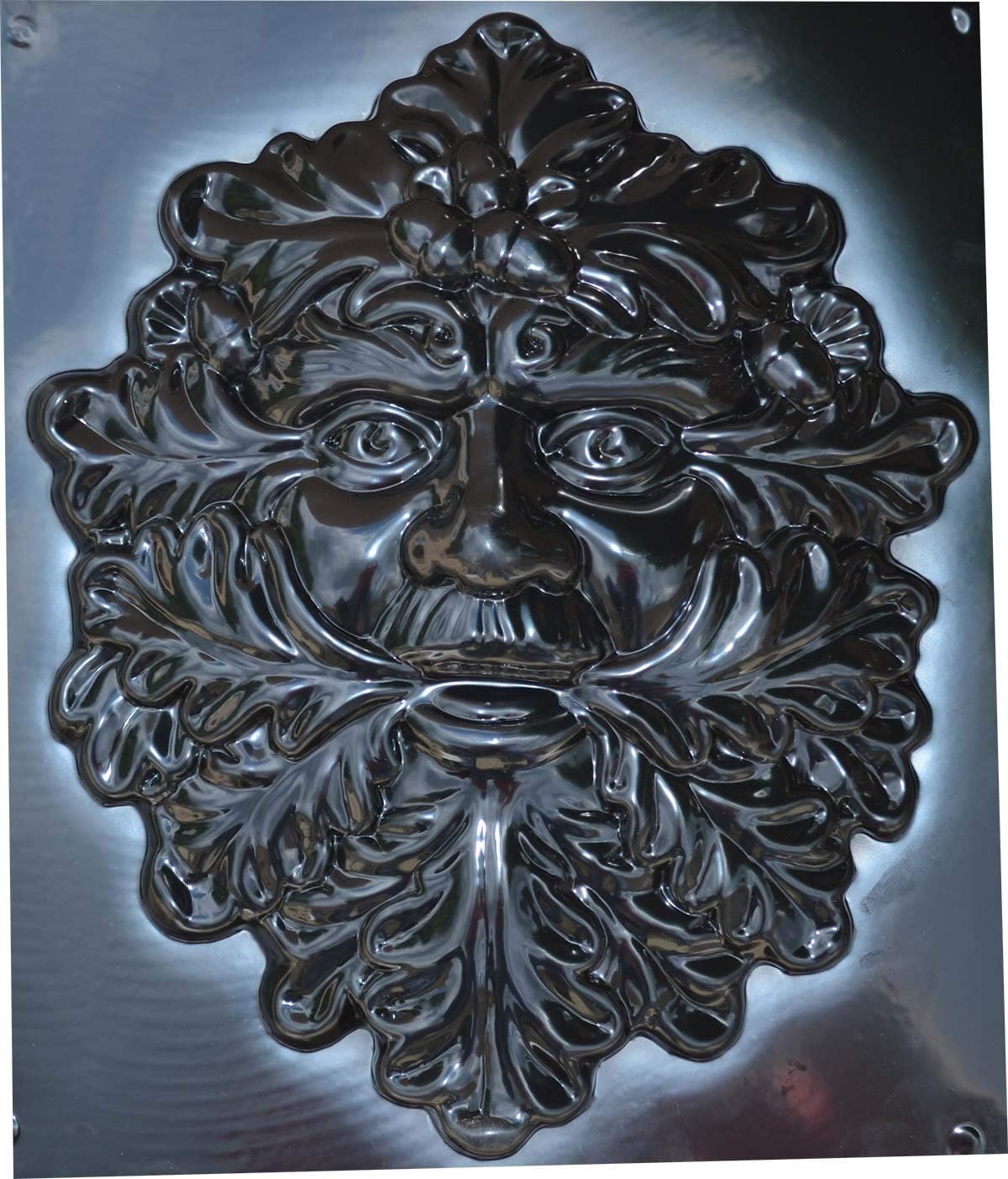 Mold Sculpture DIY Green Man FACE Plaque Old Man Modern Art Tree Wood Spirit Faces Greenman (D29)
