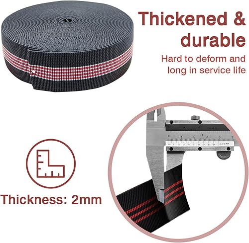 Miniatura 3 de Correa elástica para sofá, banda elástica de látex, reparación de muebles, modificación de tapicería, cinturón elástico, silla, sofá, repuesto de