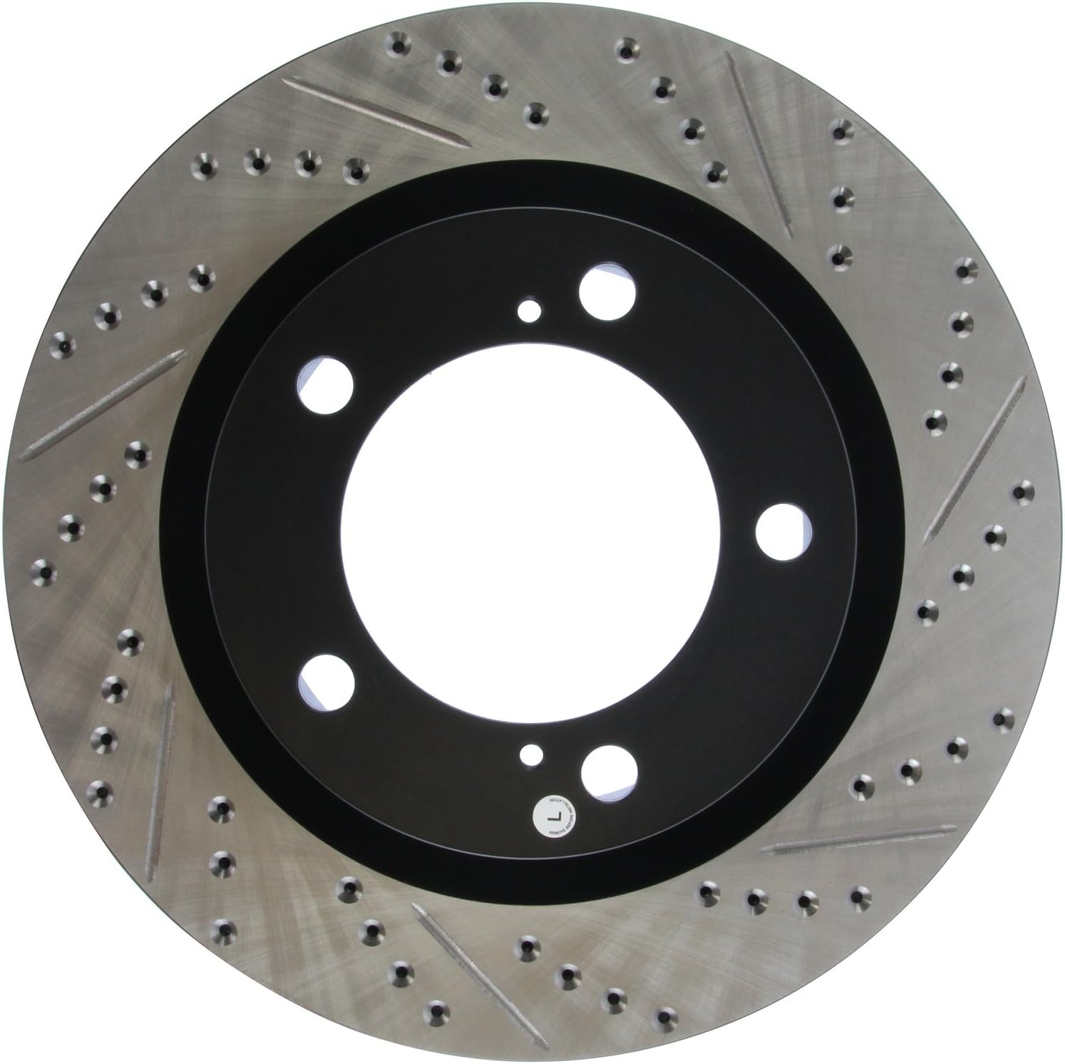 StopTech 127.44156L Automotive Replacement Front Left Drilled and Slotted Disc Brake Rotor Fits Select Lexus LX570, Toyota Land Cruiser/Sequoia/Tundra