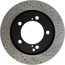 StopTech 127.44156L Automotive Replacement Front Left Drilled and Slotted Disc Brake Rotor Fits Select Lexus LX570, Toyota Land Cruiser/Sequoia/Tundra