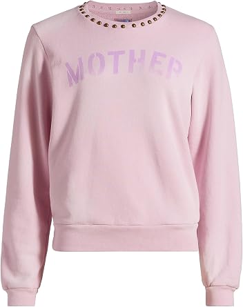 MOTHER Denim Womens The Camper Purple Ribbed Pullover Sweater