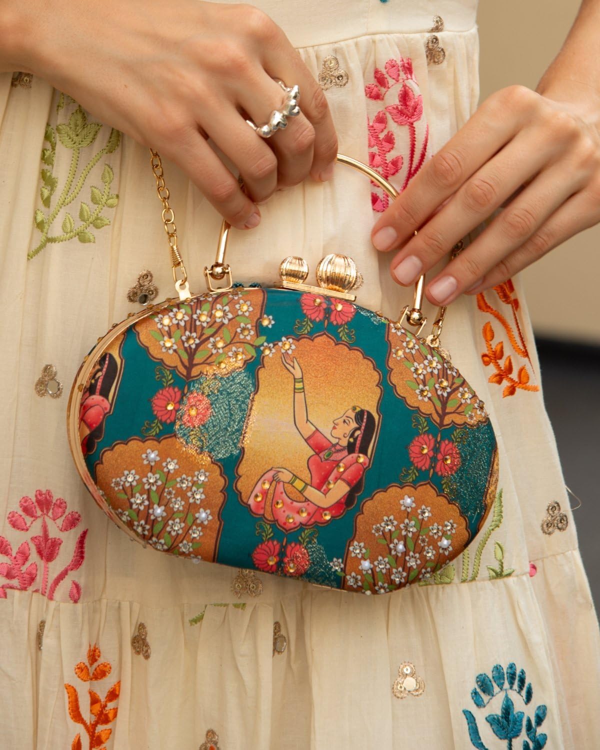 holiCHIC Embellished Mughal Mini Clutch