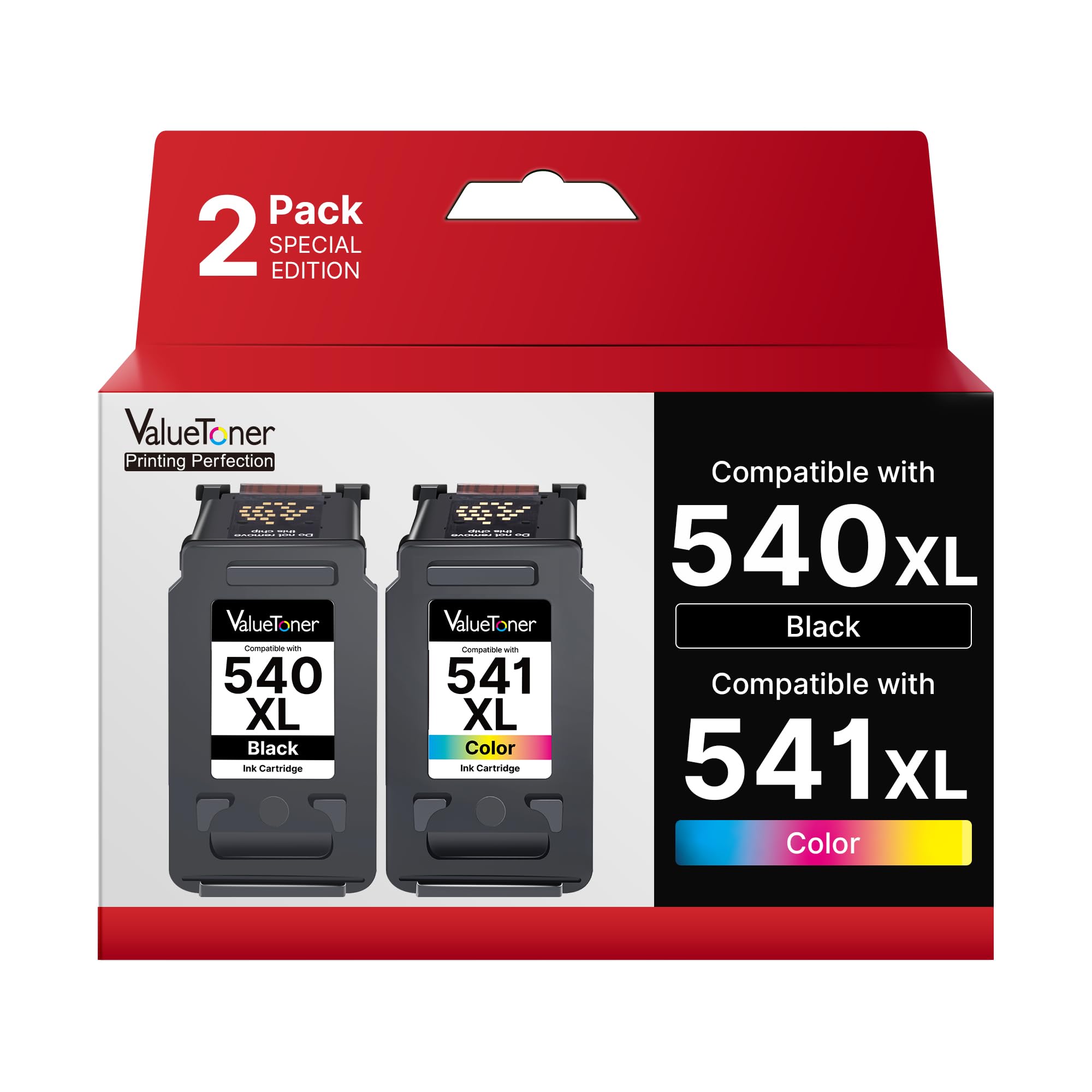 Valuetoner 301 Druckerpatronen Multipack Kompatibel für HP 301 XL Schwarz Farbe für HP Deskjet 2540 Patronen 1010 2543 Officejet 4630 2620 Envy 5534 4500 4502 4504 4508 (2er-Pack)