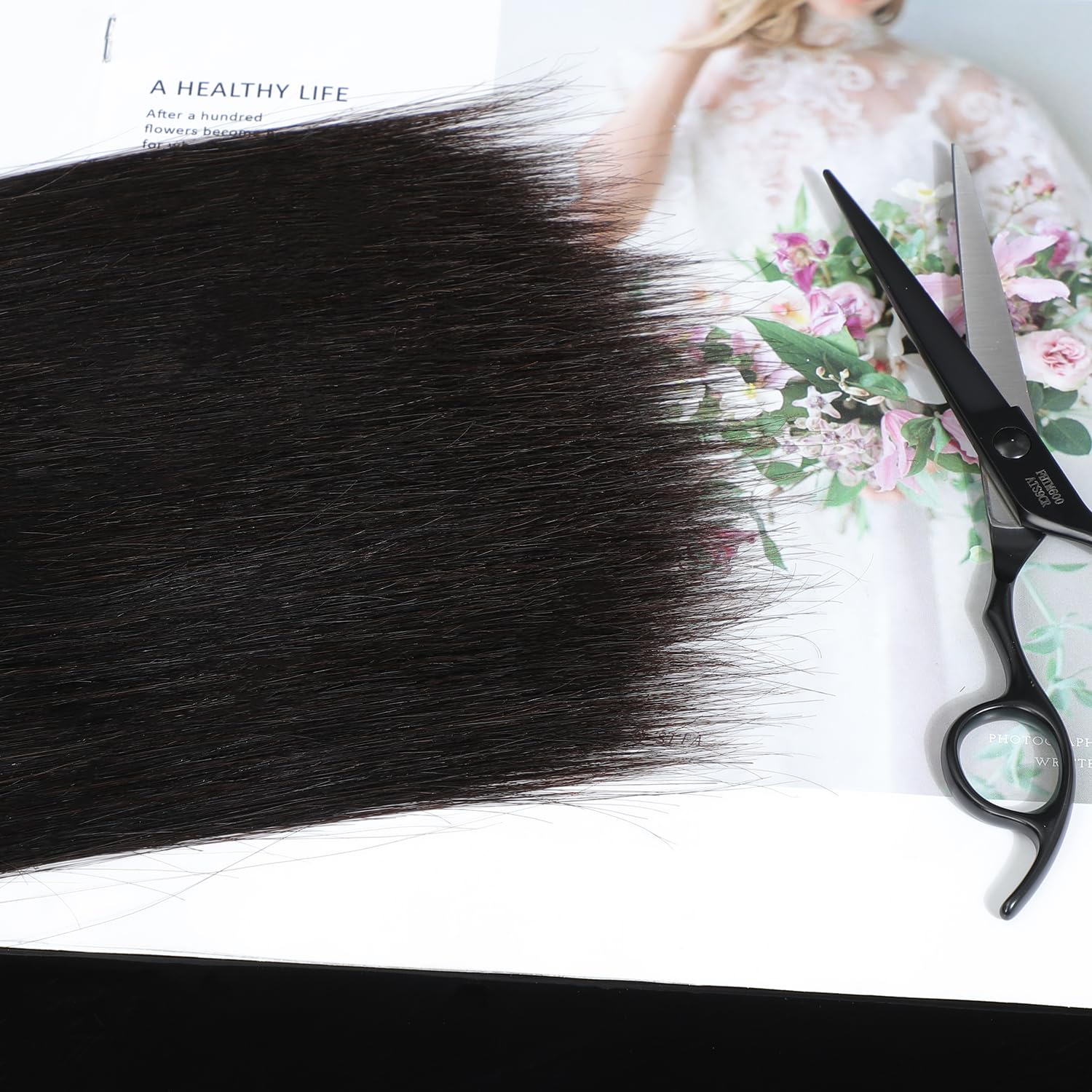Grand Nature Virgin Human Hair Bundles, Brazilian Raw Virgin Hair Bundles Straight Double Drawn Hair Wefts