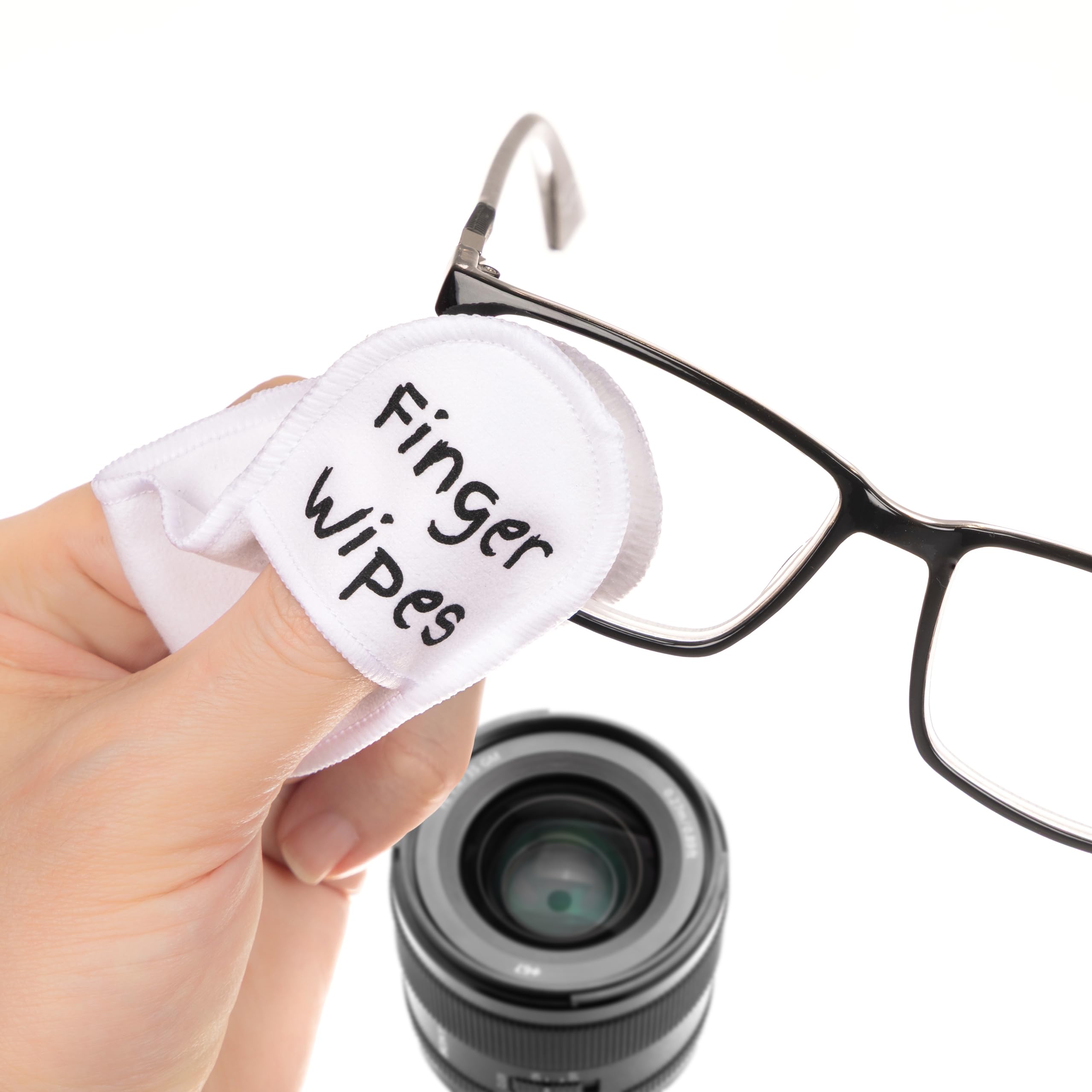 6pcs Reusable Microfiber Glasses Cleaner, Eyeglass Cleaner, Eye Glasses Cleaning Cloth, Microfiber Cloth for Glasses, Eye Glass Clean Cloths, Lens Cloths for Eyeglasses (White)