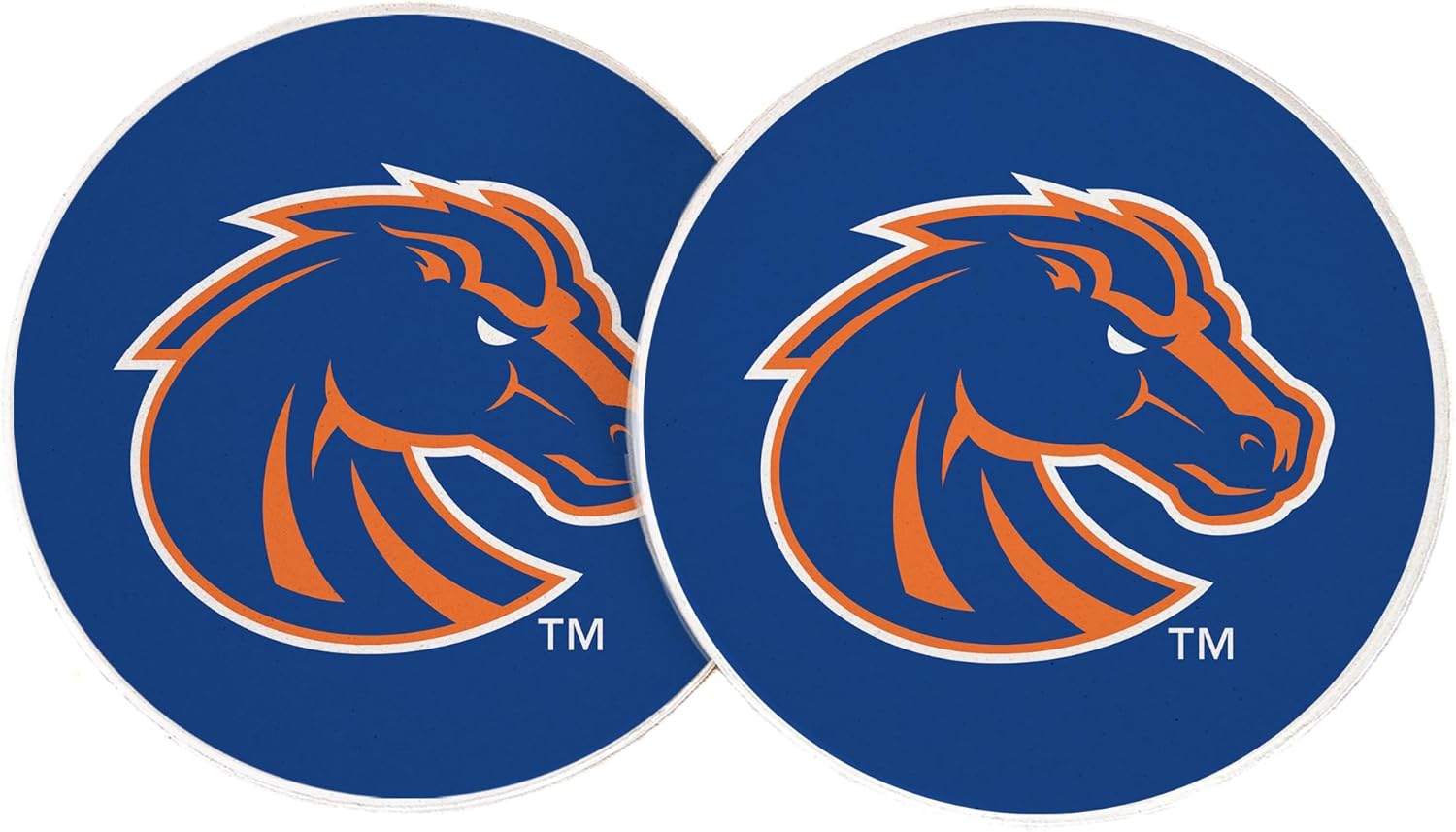 Desert Cactus Boise State University Car Cup Coaster Broncos Absorbent Sandstone Car Cup Coasters Set of 2 (Design A)