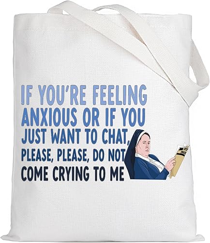 Miniatura 8 de LEVLO Divertida bolsa de maquillaje de Derry para programas de televisión de Derry regalo de hermana Michael por favor no vengas a llorar a mí bolsa