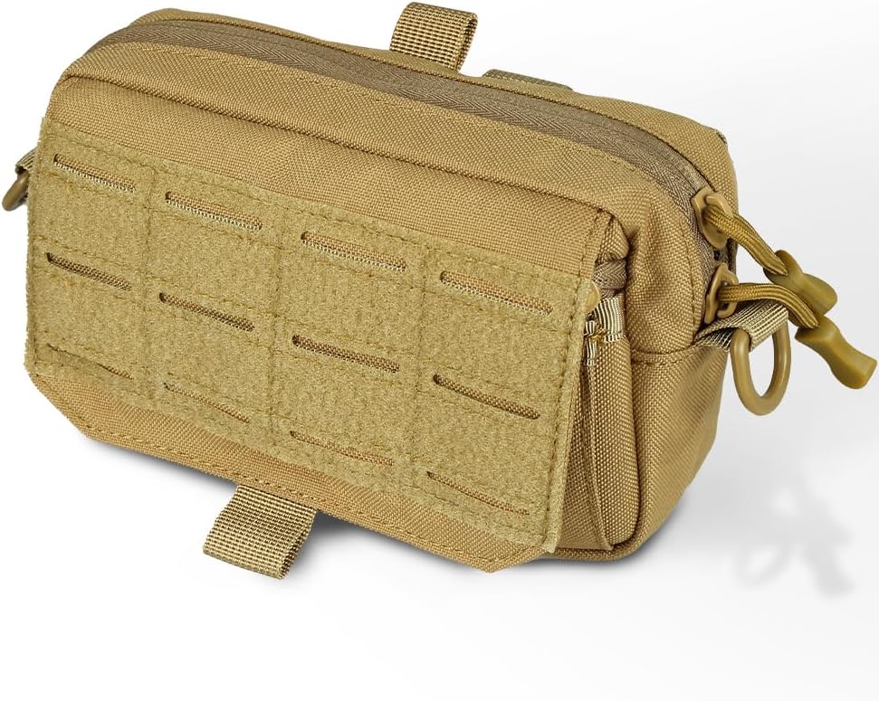 Tactical Admin Molle Bag Waterproof EDC Organiser Bag Compatible Tool Bags for Backpack Chest Rig and Warrior Belt