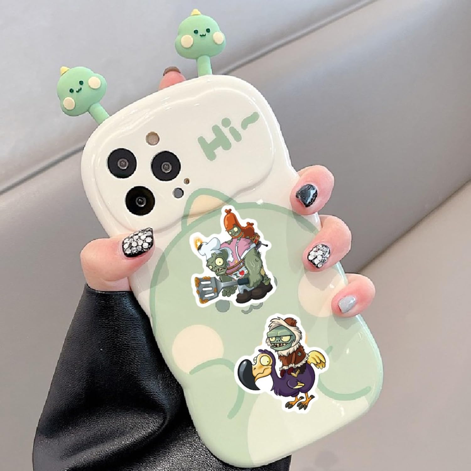 Dyharnsty 2 Sheet/120PCS Plants and Zombies Stickers,Vinyl Stickers for Water Bottles Laptop,Classroom Supplies image 5