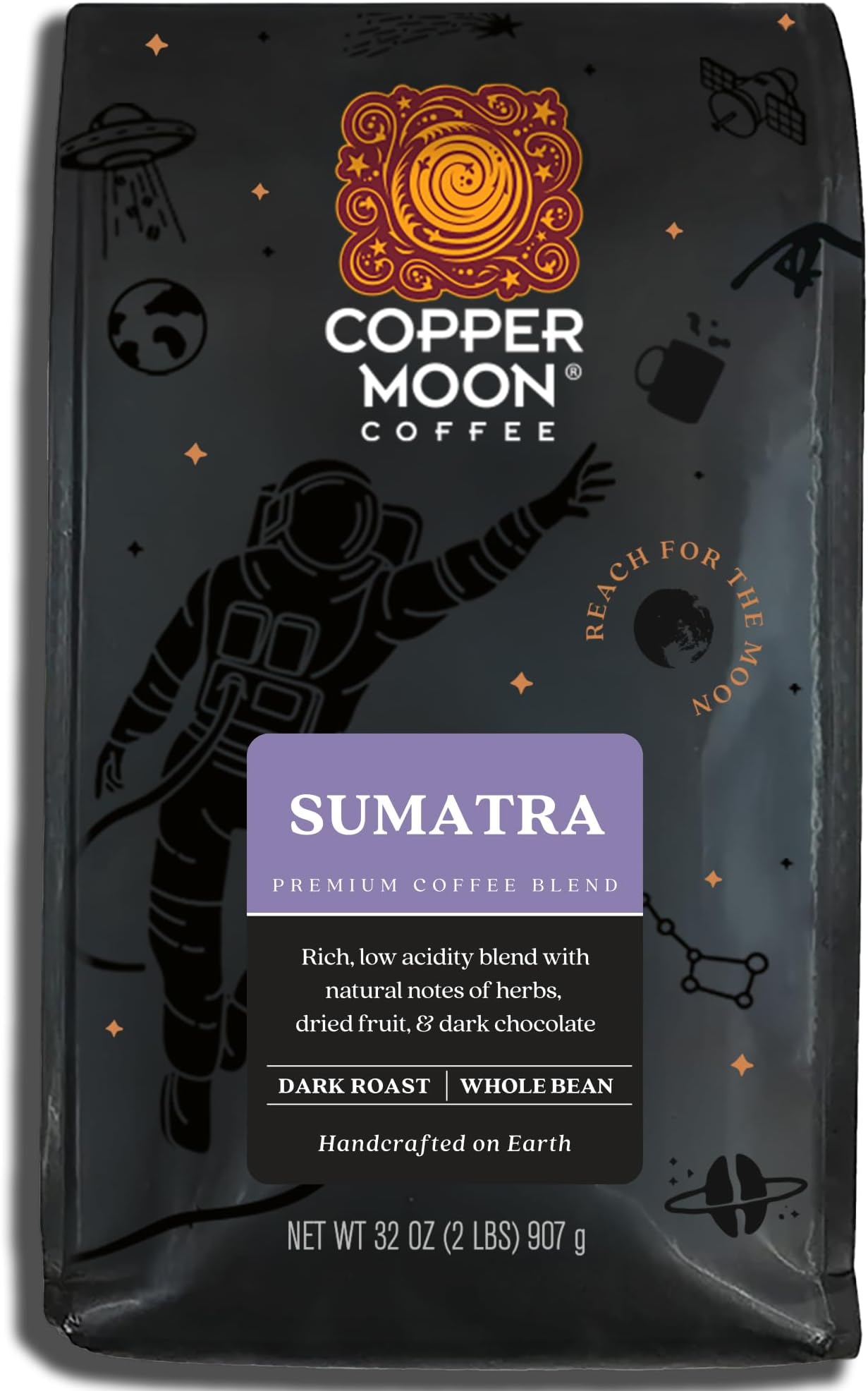 Coffee Sumatra Dark, Whole Bean, 0.9kg