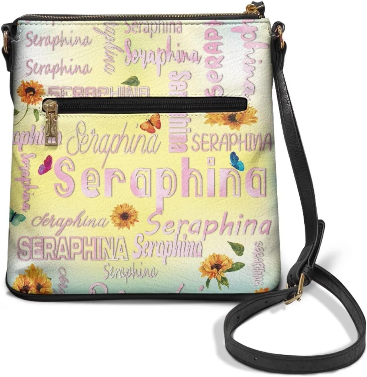 HUGS IDEA Personalized Crossbody Bag for Women Custom Hobo Bag with Name Crossbody Handbag for Lady Text Customized - Image 4