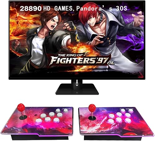 Miniatura 1 de Caja Pandoras 3D con 32000 juegos clásicos instalados, consola de juegos arcade 2 en 1 separada, compatible con 3D, 1280 x 720 Full HD,
