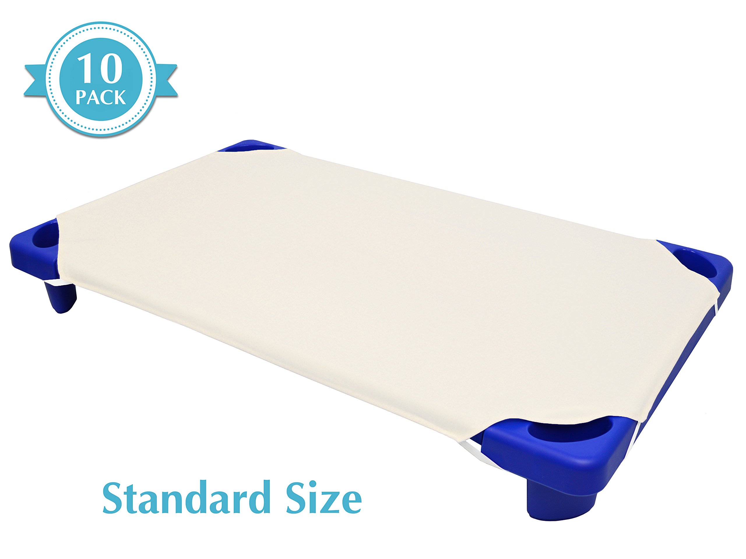 American Baby Company Sábana para Cuna estándar de percal de 100% algodón, Color Crudo, 23 x 51 Pulgadas, 10 Unidades