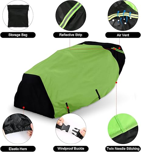 Miniatura 2 de Funda para cortacésped con accesorio de ensacado, ajuste universal para cubiertas de hasta 54 pulgadas con ensacadora, cubierta de tela Oxford 600D