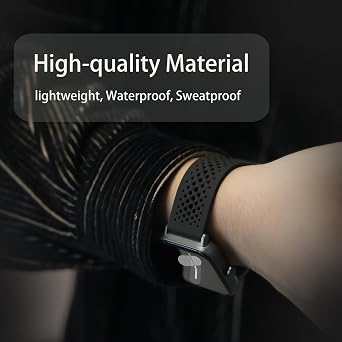 Blueshaweu Compatible for Shock Clock MAX Bands, Silicone band with Metal Buckle Compatible for Pavlok Shock Clock 3, Shock Clock MAX