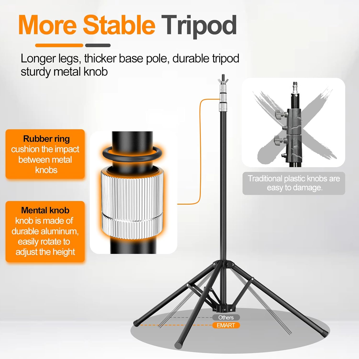 EMART Reverse-Folding Backdrop Stand,8.4x10 ft Photo Back Drop Adjustable Stand kit with a Carrying Bag for Party/Wedding/Photography/Festival Decoration/Graduation