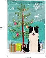 Vista 8 de Caroline's Treasures BB4243GF Bandera de jardín con texto en inglés «Merry Christmas» con texto en inglés «Merry Christmas», bandera decorativa