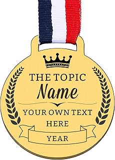 Custom Medals for Awards Personalized Medals Design Your Own Award Medals for Family Outdoor Events School Awards Programs Office Award Ceremony Race Football Sports Events Celebration Souvenir