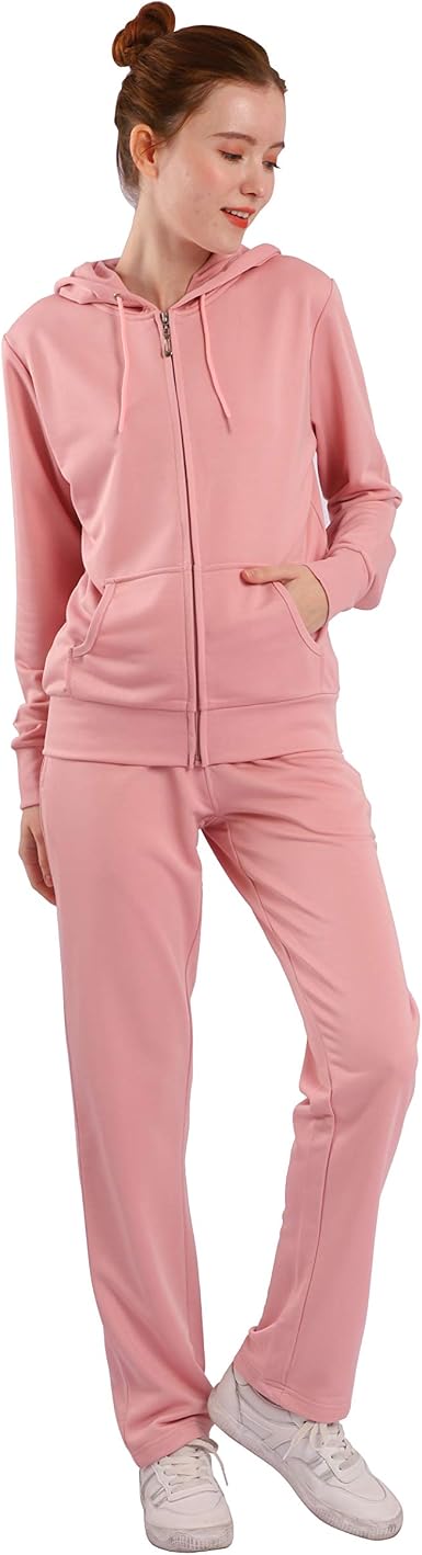 Amazon.com: TanBridge. - Conjunto de pants deportivos para mujer, 2 piezas,  forro polar afelpado, conjunto de sudadera con capucha y pantalones.,  Suave, M : Ropa, Zapatos y Joyería