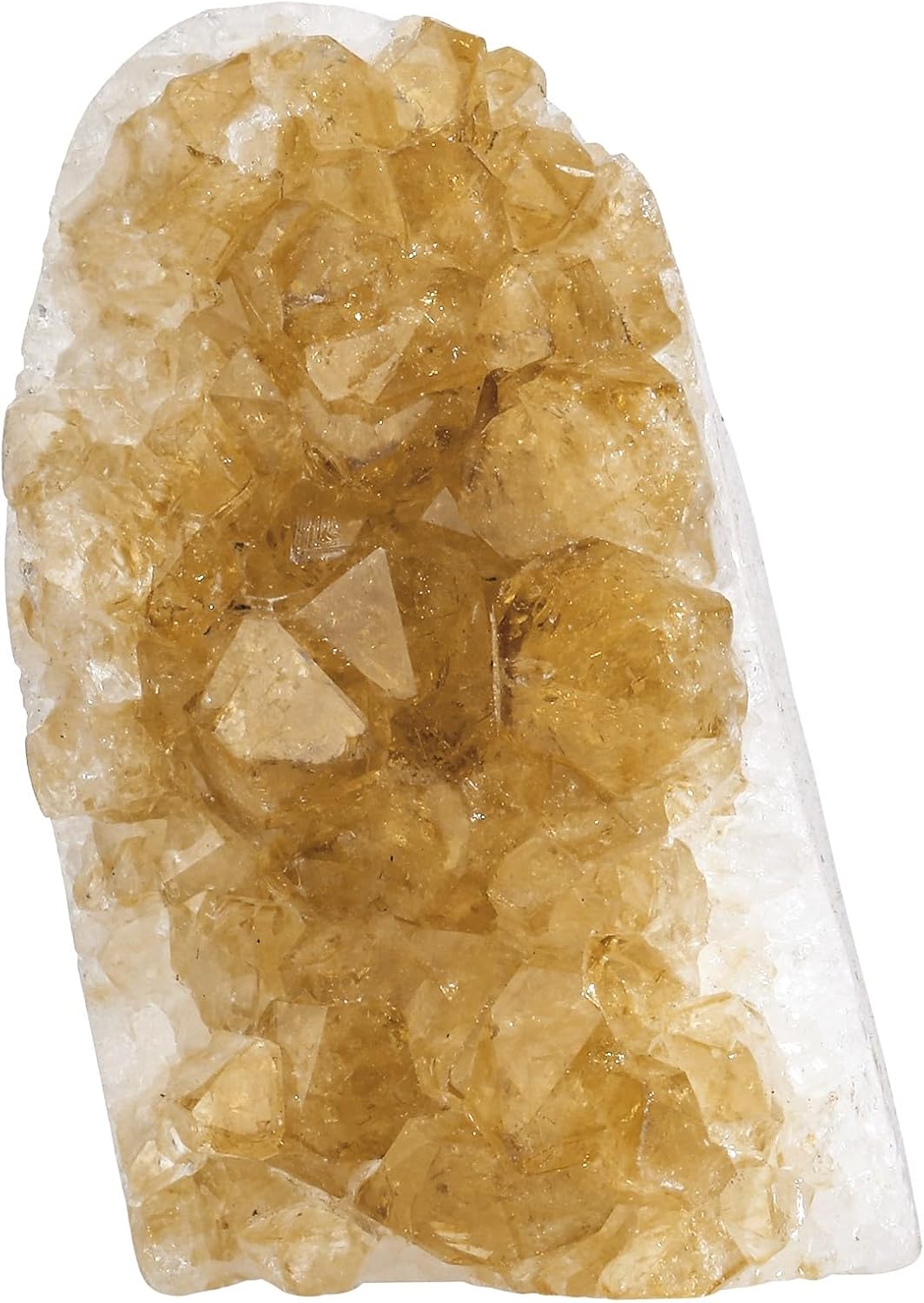 Sportmusies Natural Citrine Crystal Cluster Mineral Specimen Home Decoration, Irregular-Shaped Raw Stone for Fengshui Healing Meditation, 1.57-4.05 inches