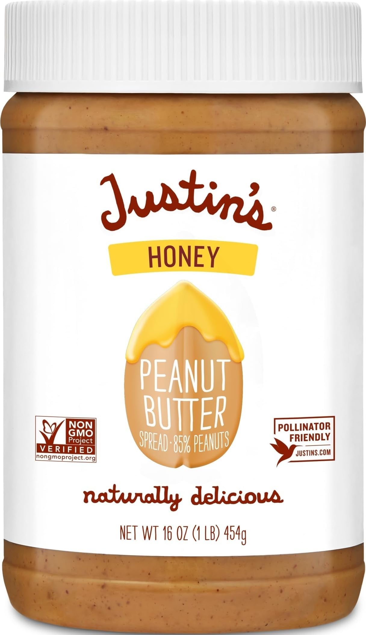 Justin's ハニー ピーナッツバター(16oz)[海外直送品]