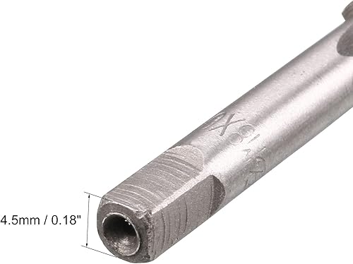 Miniatura 4 de uxcell Métrico M8 rosca 0.75 paso 3 flautas rectas H2 herramienta de aleación de acero inferior y tornillo cónico juego de roscas para reparar 1 par