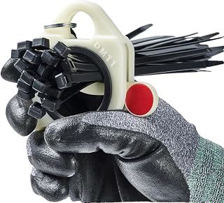 Zip Tie Organizer Band (1PC) with 8 inch Black Zip Ties (10PCS) for Cable ties Arrangement.