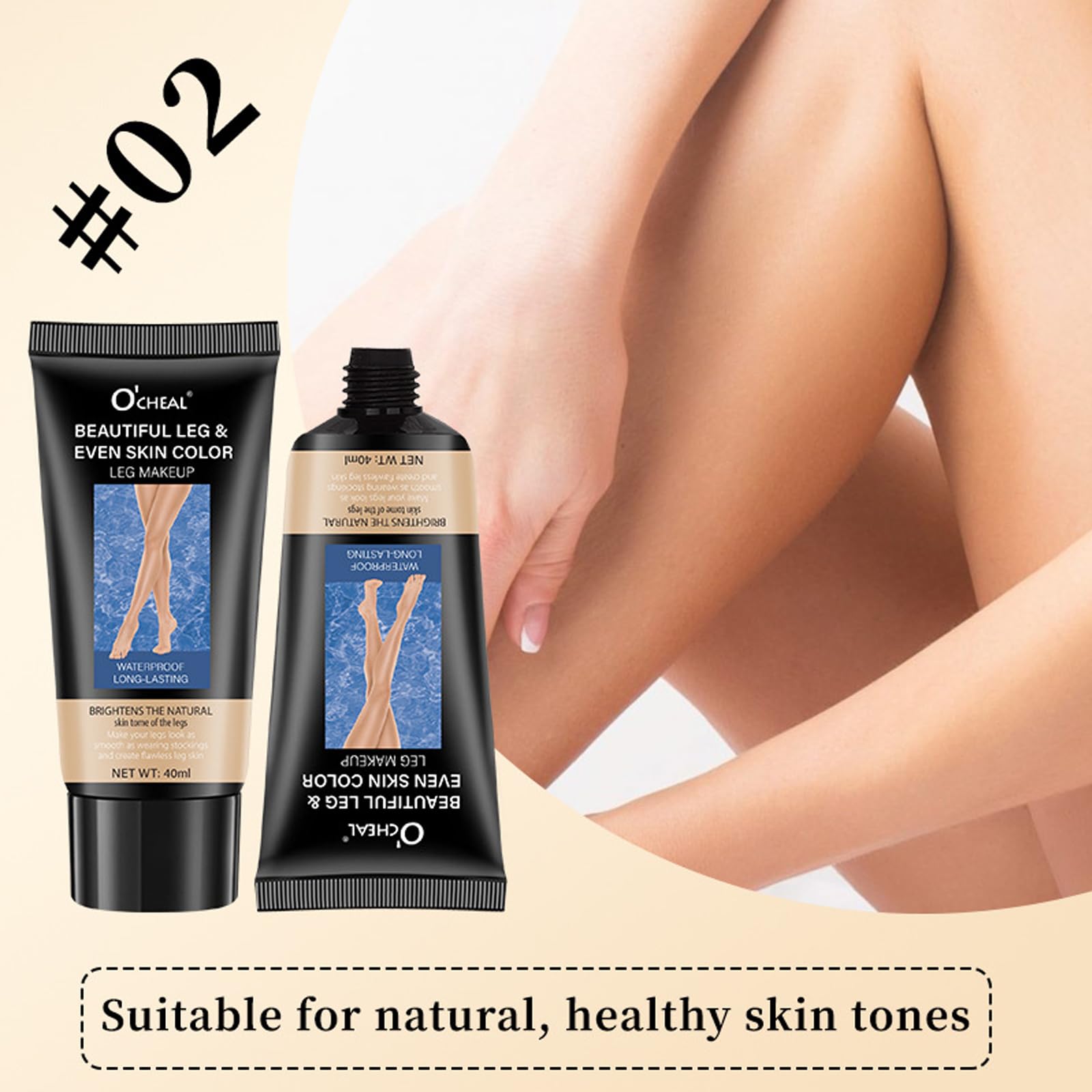 2Pcs Corpo e Gamba Set di Trucco, Tattoo Cover Up Makeup, Impermeabile Gamba Vein Copertura e Corpo Cicatrice Coprire il Trucco