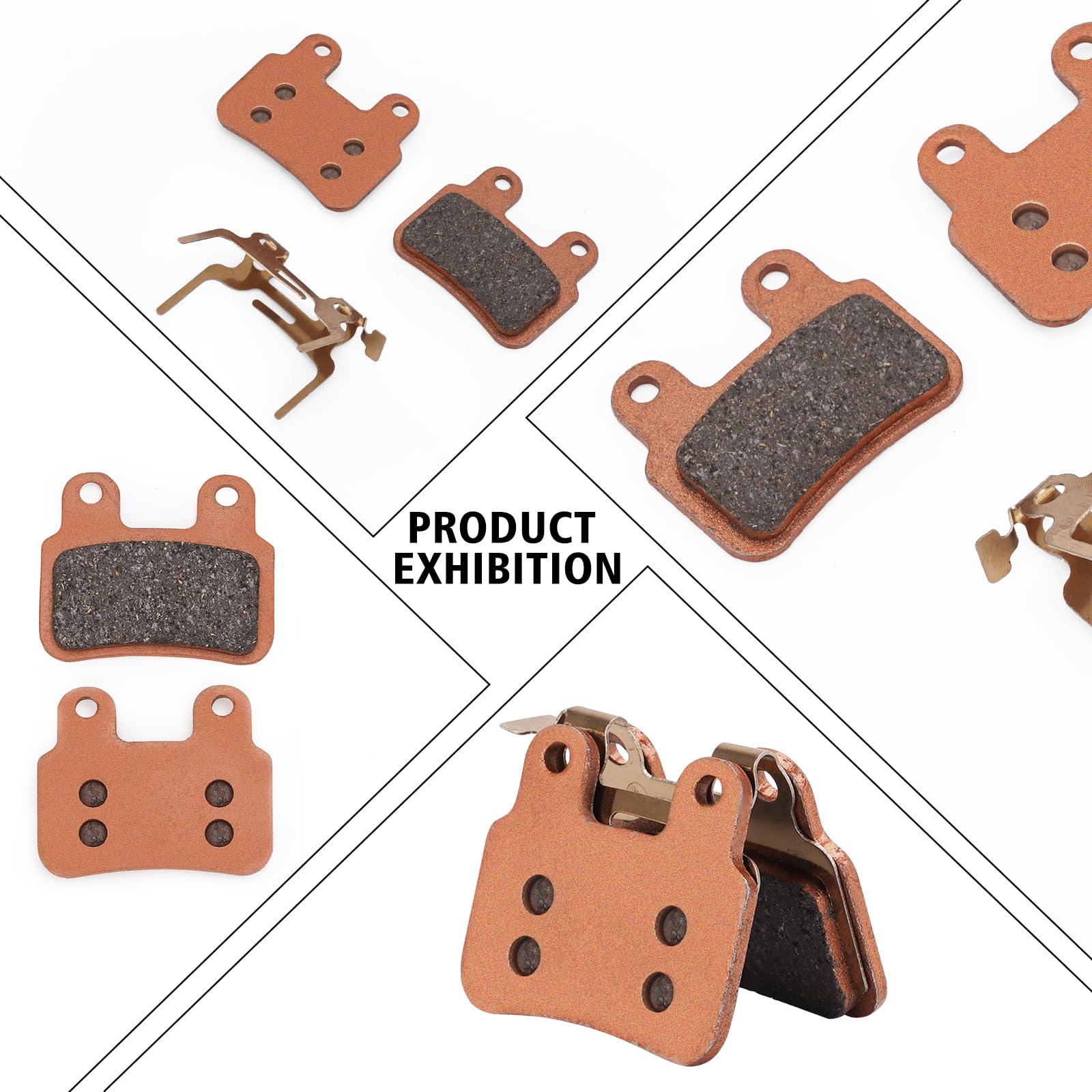 Plaquettes de frein avant et arrière semi-métalliques, compatibles avec Ridstar Q20/Q20mini/Q20 Pro/Mn26/H20 Pro/Dc26, accessoires de vélo électrique pour Q20
