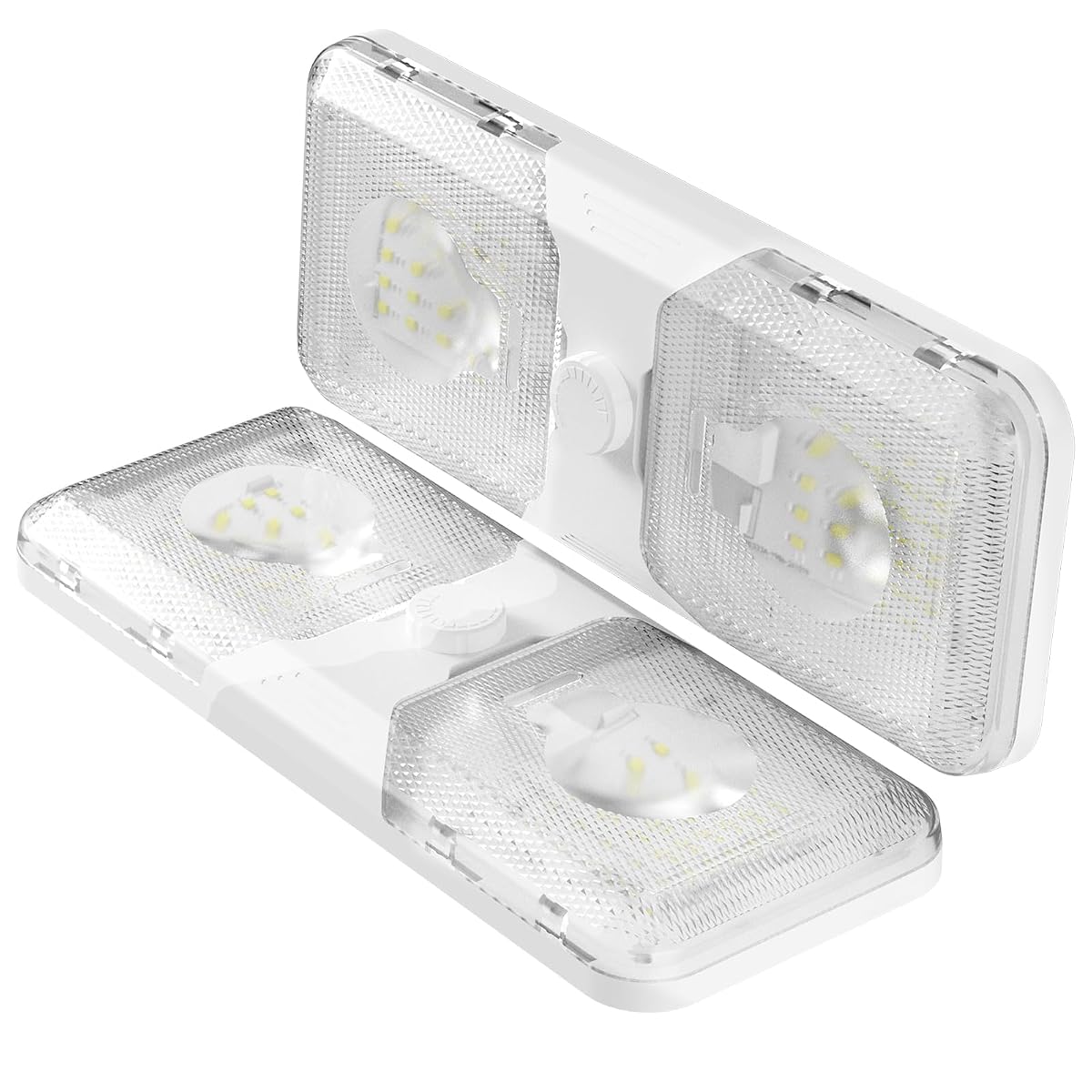 RVGUARD RV LED Ceiling Double Dome Light 12V LED Lights RV Interior Light with