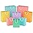 Hallmark Recyclable Gift Bag Assortment (8 Bags: 3 Small 6, 3 Medium 9, 2 Large 13) Pastel Blue, Pink, Yellow, Purple, Orange, Green for Birthdays, Easter, Baby Gifts, Bridal Showers