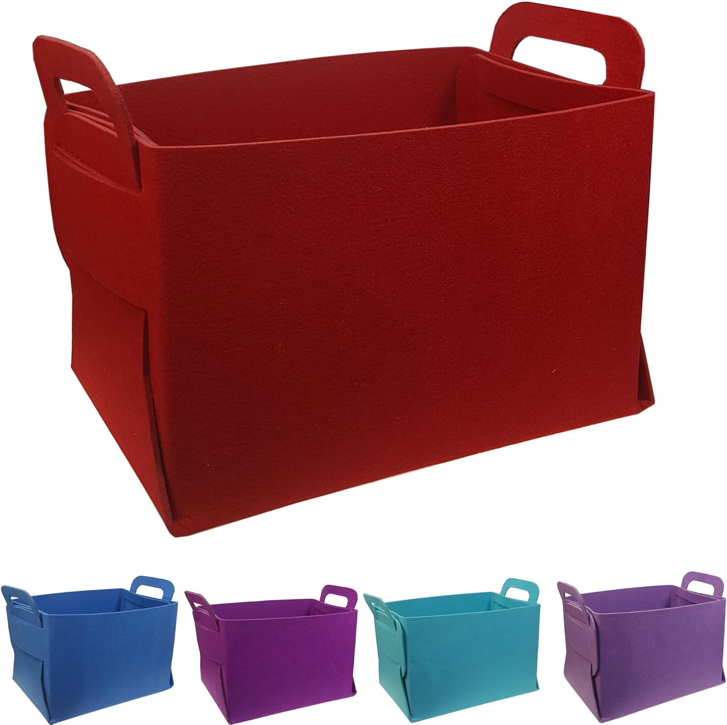 NonWoven Large Foldable Storage Basket Bins Felt Sundries