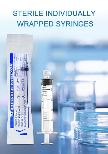 Miniatura 31 de Luer Lock - Jeringas desechables estériles sin agujas (paquete de 30), embalaje sellado individual