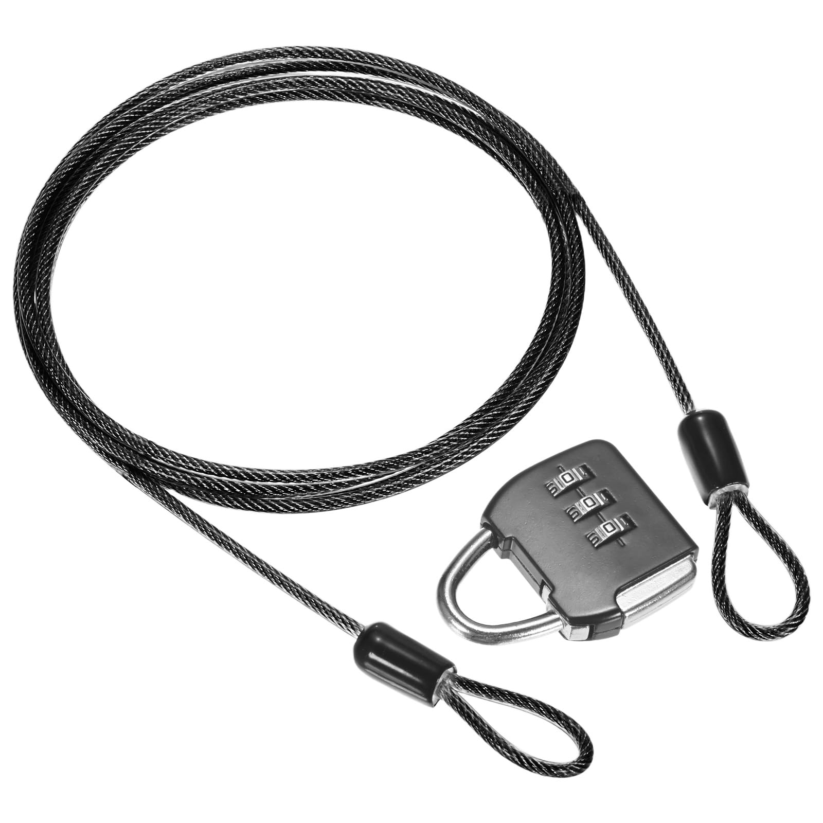 M METERXITY 1-Set Security Cable Lock with 3 Digit Combination Lock