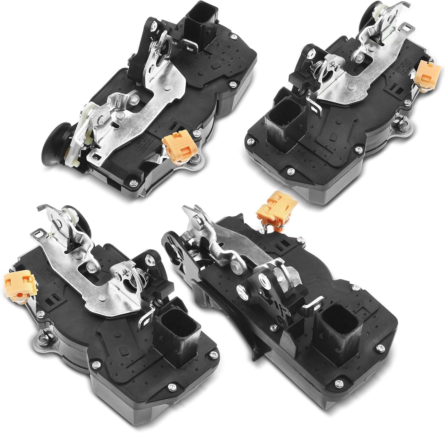 A-Premium Door Latch Lock Actuator Compatible with Hummer Vehicles - H2 2003-2007 Sport Utility, H2 2005-2007 Crew Cab Pickup - Front and Rear Side, 4-PC Set, Replace# 15254040, 15816392