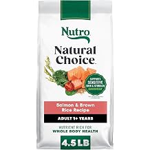 Nutro Natural Choice Adult Dry Dog Food, Salmon & Brown Rice Recipe, 4.5 lb