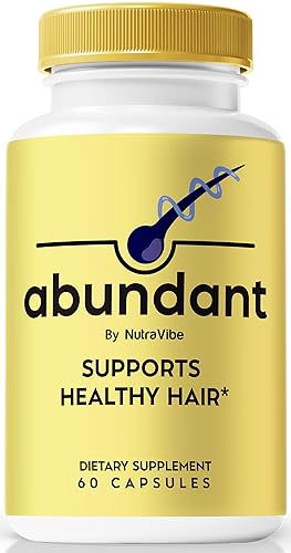 Abundant - Cápsulas oficiales abundantes para el cabello, fórmula totalmente natural para apoyar el crecimiento saludable del cabello, brillo y