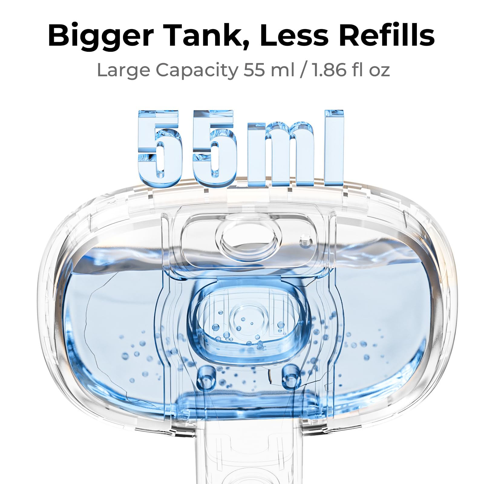 pecute Spazzola a Vapore per Gatti, Spazzola a Vapore per Cani, Funzione Nebbia Densa e Nebbia Fine, Non Riscalda, Epilazione con un Clic, Peli Lunghi e Corti, Serbatoio dell'acqua Visibile,Nero