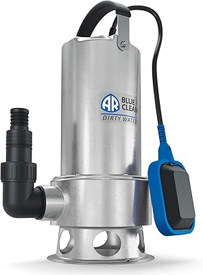 AR Blue Clean ARUP 1100XD Bomba Sumergible para Aguas Sucias (1.100 W, Caudal max. 16.500 l/h, Prevalencia max. 10,5 m)