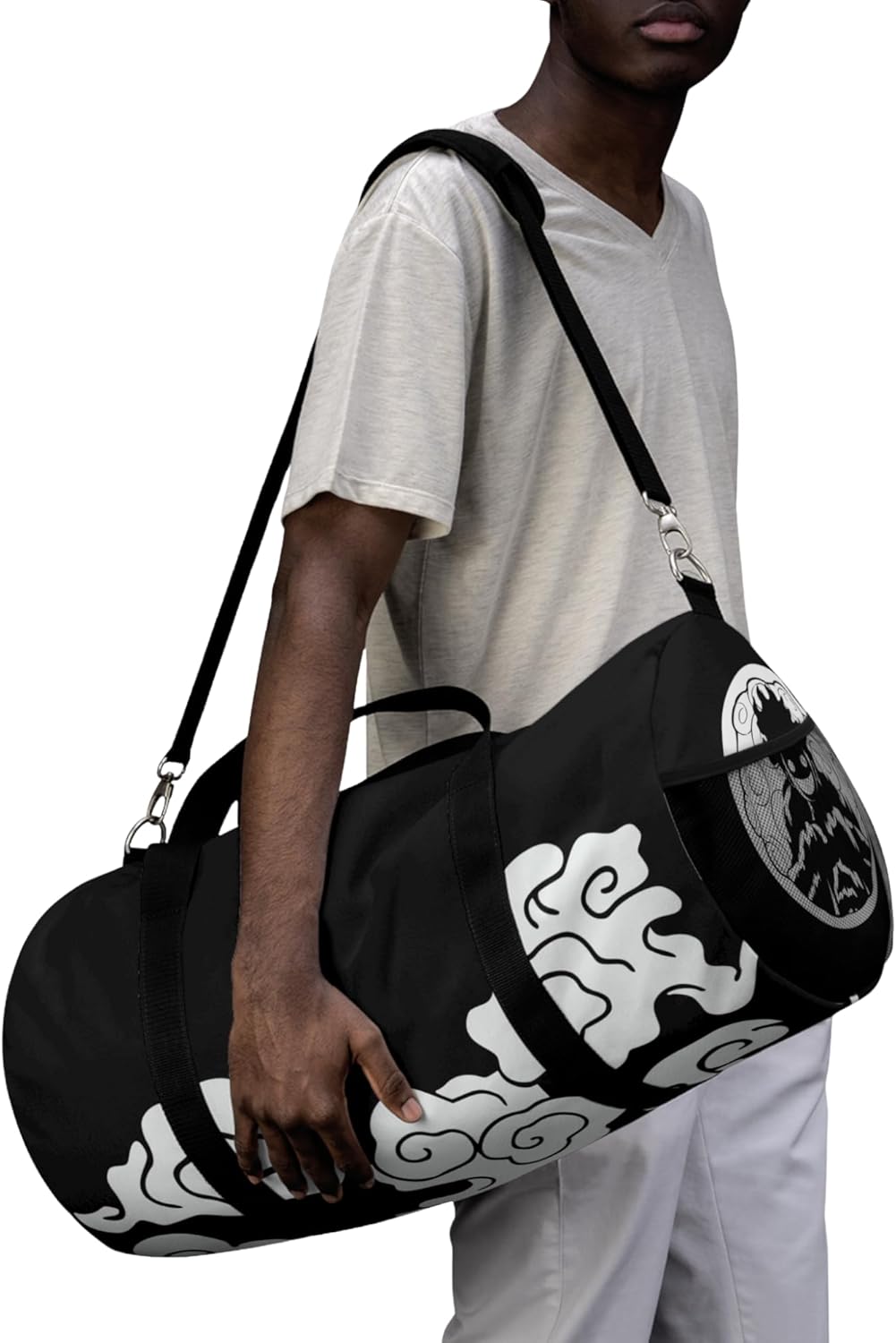 Anime Gym Bag for Women Men - Large Capacity Waterproof Workout Fitness Travel Sports Bags Fashion Street Camping ExpandaCLe Carry On Duffle Bag For Couple (New Gear 5) PTY