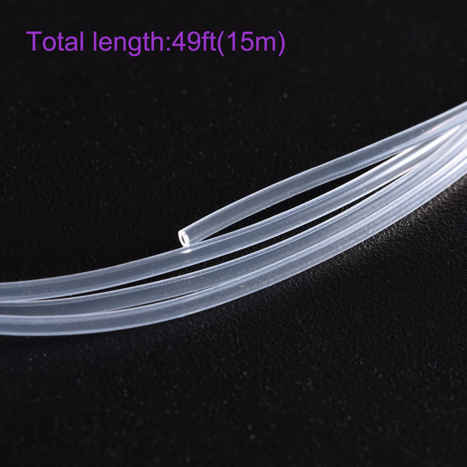 Sourcingmap, tubo in silicone 1/2 (13 mm) ID x 11/16 (18 mm) OD 3,3 ft (1 m) tubo dell'aria in gomma siliconica per trasferimento pompa trasparente