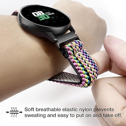 Miniatura 5 de Bandas elásticas de 0.78 pulgadas compatibles con Samsung Galaxy Watch 54 de 1.57 pulgadas, 1.73 pulgadas, Watch 5 Pro de 1.77 pulgadas, Watch 4